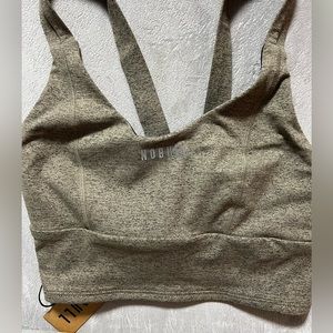 PLUSH HEATHER WIDE BAND SPORTS BRA